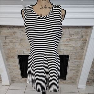 Madewell striped comfy stretch striped dress‎ size XL